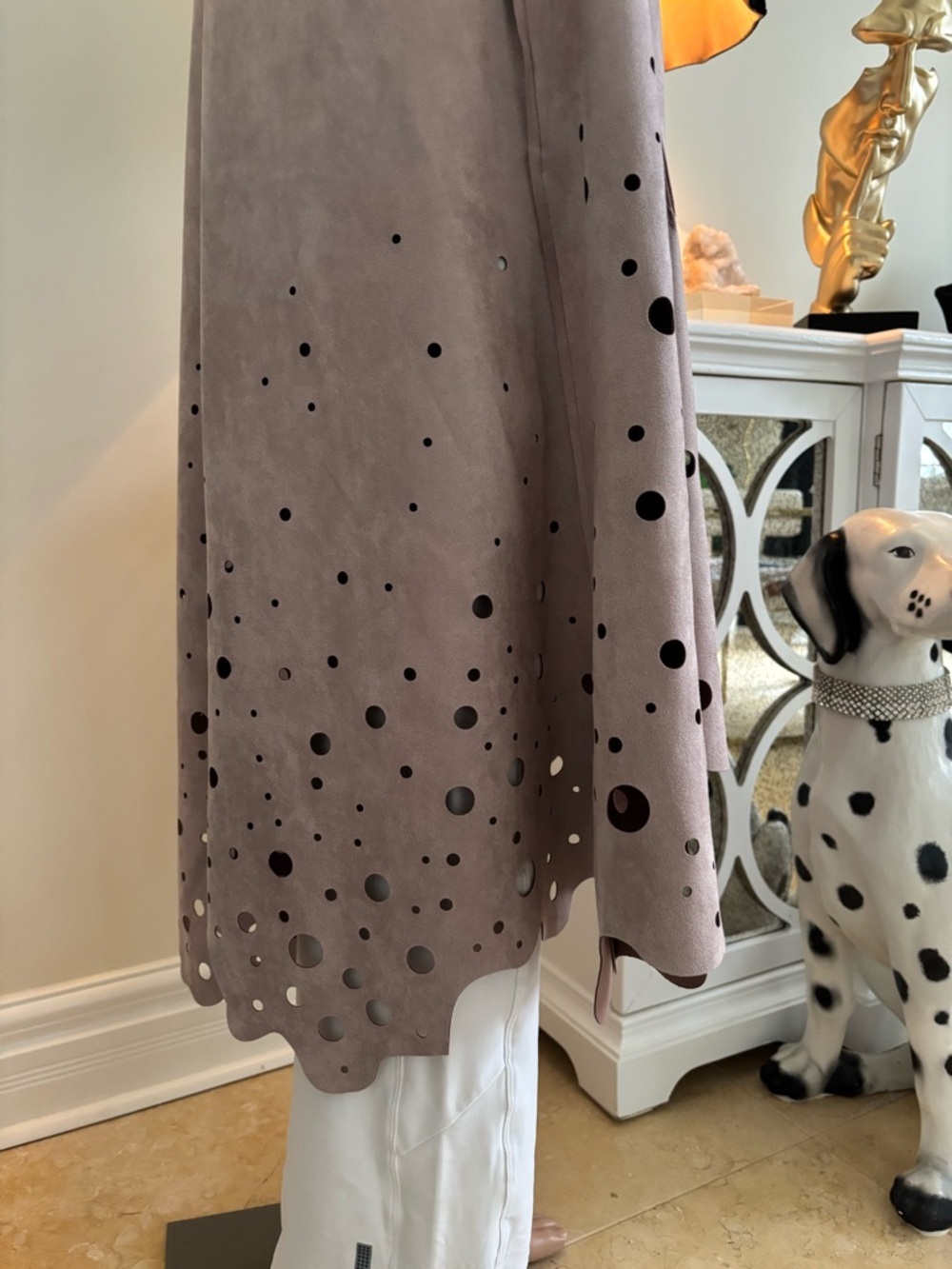 Talk of the Walk Mauve Blouse with Delicate Textured Yoke - Picture 6 of 13